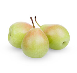 Ripe pears isolated on white background