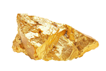 Twisted golden foil strip isolated on transparency