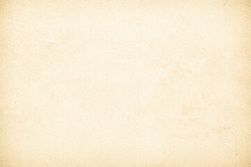 Dark old concrete wall texture background. Close Up retro plain cream color cement wall background texture. Design paper vintage parchment element show or advertise or promote product on display.