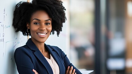 Obraz premium Professional Portrait of Confident Businesswoman