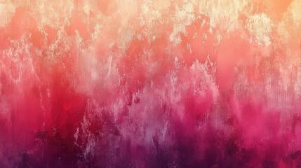 Obraz premium Abstract Coral and Salmon Pink Gradient Background with Noisy Grain Texture