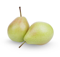 Ripe pears isolated on transparent background. (.PNG)