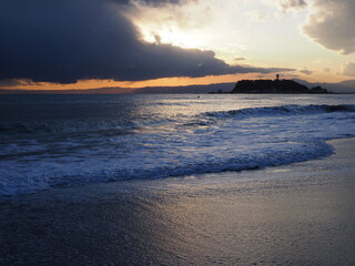 Obraz premium sunset on the beach