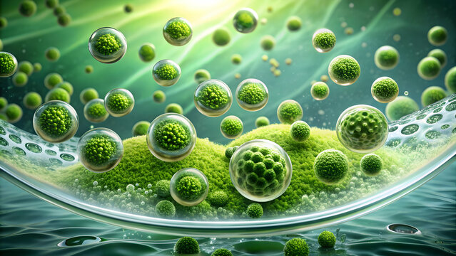 Microalgae power for skin recovery with Haematococcus, microalgae, power, skin, recovery, Haematococcus, algae