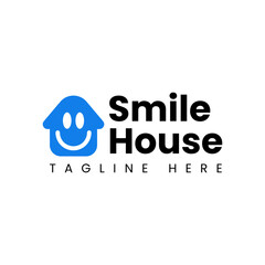 Smile House Home Logo Design. Logo Design for your Business Similar Real Estate and apart.