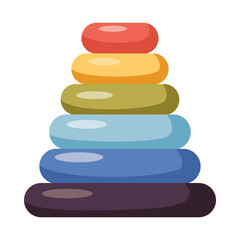 Kindergarten room interior element. Toy for preschool classroom. Nursery item for learning or study place. Flat style cartoon illustration