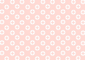 背景　白の七宝パターン　ピンク