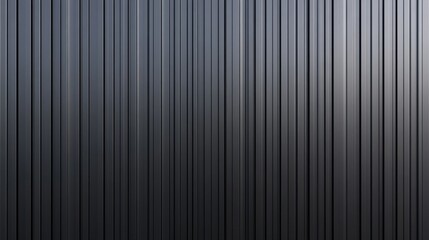 Obraz premium Close-up of a Black Corrugated Metal Wall