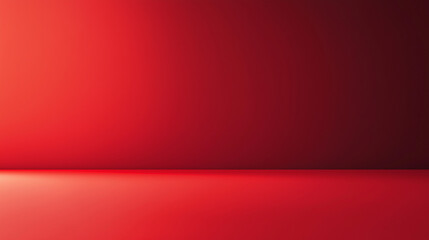 Obraz premium A solid red background with a subtle gradient from black at the edges to light red in the center. isolated on a solid red background. Illustrations 