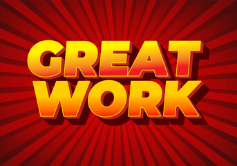 Great work. Text effect in 3D style with good colors