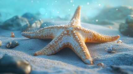 Starfish on Sandy Seabed