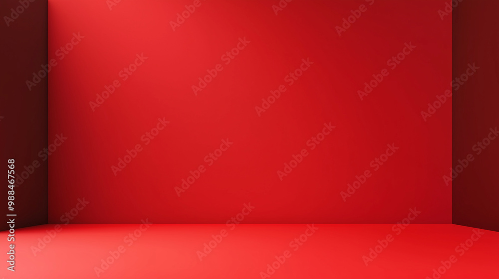 Canvas Prints a solid red background with a subtle gradient from black at the edges to light red in the center. is
