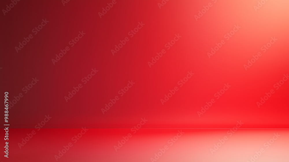 Poster a solid red background with a subtle gradient from black at the edges to light red in the center. is
