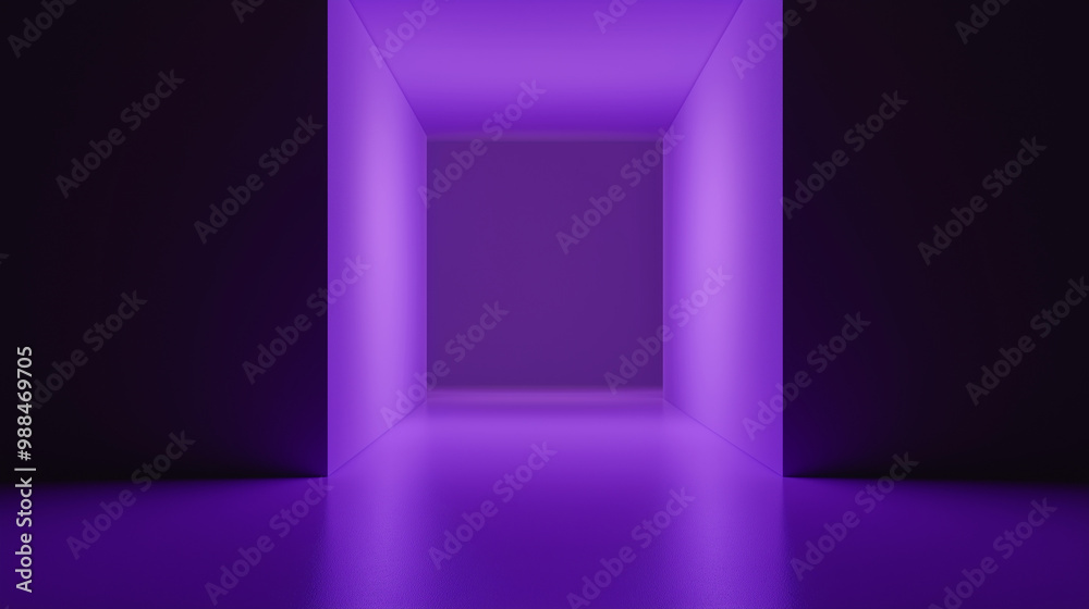 Canvas Prints a solid purple background with a subtle gradient from black at the edges to light purple in the cent