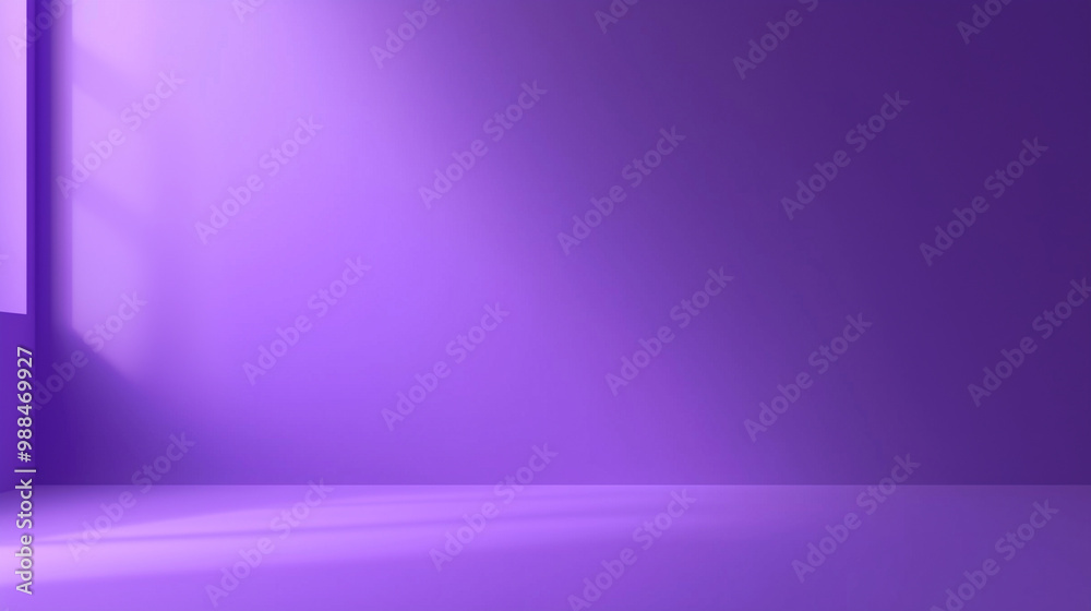 Poster a solid purple background with a subtle gradient from black at the edges to light purple in the cent