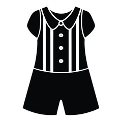 Naklejka premium Delightful illustration of a baby boy's formal outfit, featuring an adorable tuxedo design perfect for special occasions. Ideal for fashion enthusiasts and children's apparel inspiration.