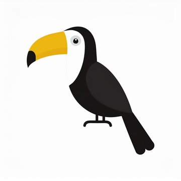 recommend clip art: toucan black icon isolated on white