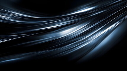 Abstract Dark Blue and Grey Swirling Lines Background