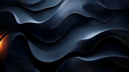 Obraz premium Abstract Dark Blue Wave Pattern Background