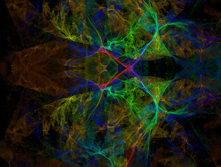 Imaginatory fractal abstract background Image