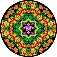 Traditional Batik Design from Indonesia