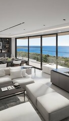 3d render interior  interior design render apartment architecture contemporary visualisation decor decoration decorative eclectic sitting-room lifestyle living loft minimalism modern residence room