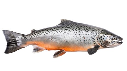 Naklejka premium A close-up shot of a fish on a white background