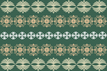 Oreintal Flora Damask Seamless pattern  embroidery, Indian style.  art ornament print.Design for carpet, cover,wallpaper, wrapping, fabric, clothing ,seamless floral pattern