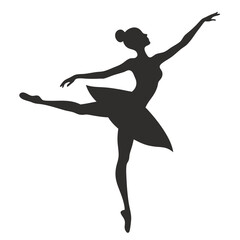 Ballet Dancing silhouettes vector art illustration