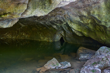 Karstic spring in the mountains