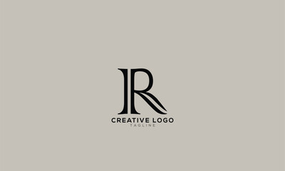 R PR RP Abstract initial monogram letter alphabet logo design