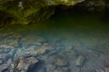 Karstic spring in the mountains