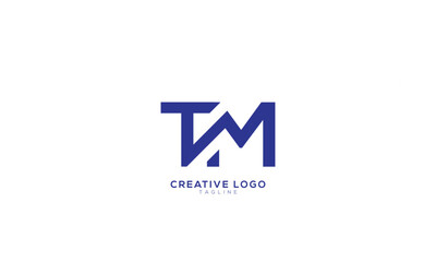 TM MT Abstract initial monogram letter alphabet logo design