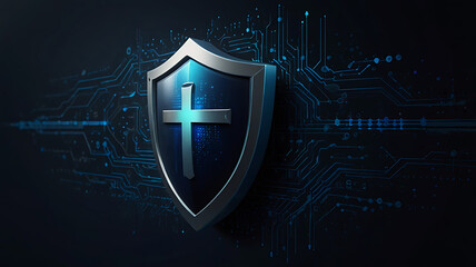 Cybersecurity Shield with Digital Circuit Protection