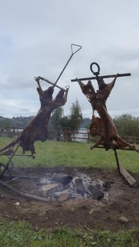 Fiestas patrias chile cordero lamb stick chiloe