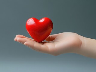 Fototapeta premium Caring, love, symbolic gesture, health awareness