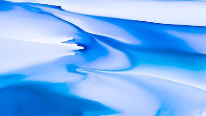 Abstract watercolor painting with soft, flowing shades of blue and green, blending seamlessly into each other. The image evokes a calm, ocean-like atmosphere with gentle transitions and fluid strokes