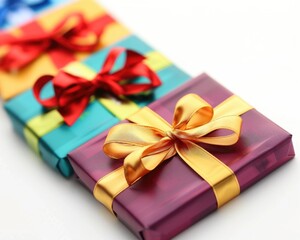 Giftcards. Collection of Netflix, Google Play, and Amazon Giftcards on White Background