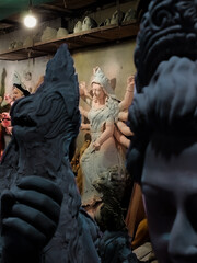 Goddess Durga Statue-Durga's unfinished Statue