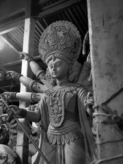 Goddess Durga Statue-Durga's unfinished Statue