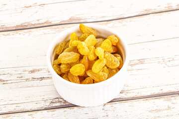 Yellow raisin - dry grape berries