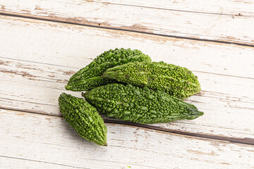 Green raw bitter lemon vegetables