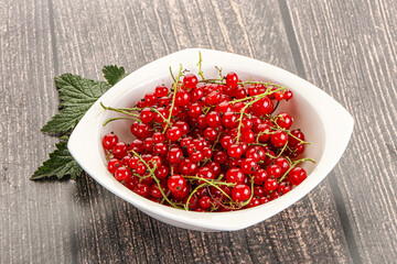 Sweet ripe red currant berries