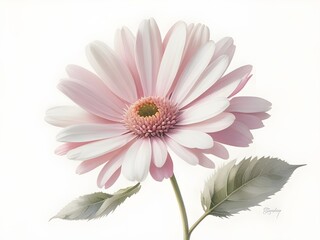 Oil Painted daisy flower