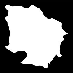 Nablus Governorate map, administrative division of Palestine. Vector illustration.