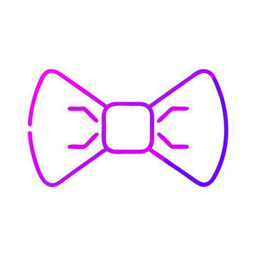 recommend clip art: A purple bow tie with a purple and blue background. The bow tie is drawn in a stylized way, with a purple and blue color scheme