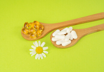 Herbal Pills, Nature Medicine Supplements, Plant Capsules, Vitamin Mineral Medicine, Healthy Drugs,