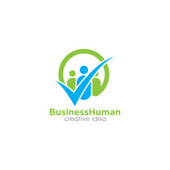 Creative Business People Logo Design Template