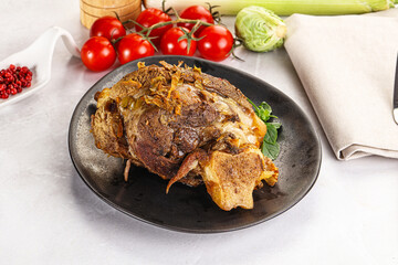 Baked Lamb shank with bone