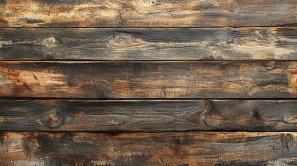 Rustic Wooden Planks Texture with Natural Grain and Weathered Finish